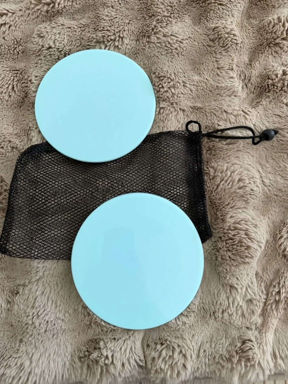 Resistance Gliding Discs - Black with Mint Trim (Set of 2)